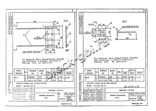 Диафрагма жесткости 1ДП 30.36