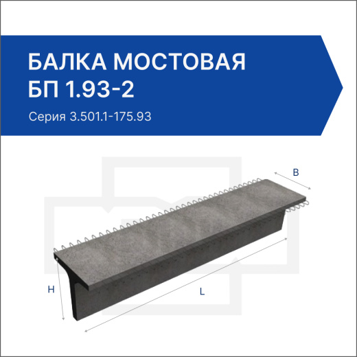 Балка мостовая БП 1.93-2 Балка мостовая БП 1.93-2