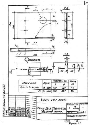 Плита ПЖ 16.12.3.1.4 Плита ПЖ 16.12.3.1.4
