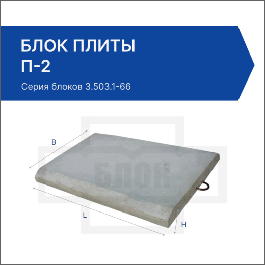 Блок плиты П-2 Блок плиты П-2