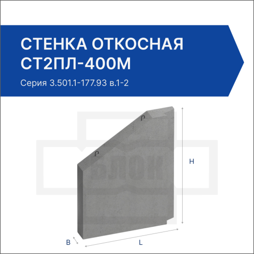 Стенка откосная СТ2пл-400М