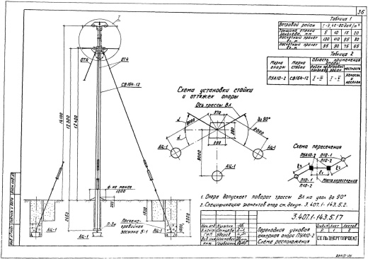 Переходная угловая анкерная опора ПУА10-2
