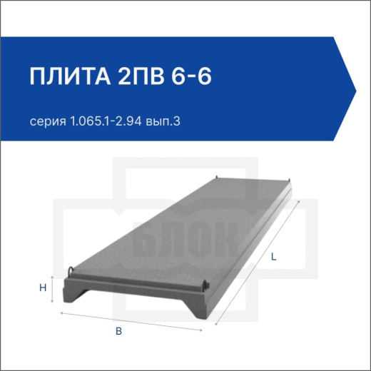 Плита 2ПВ 6-6 Плита 2ПВ 6-6