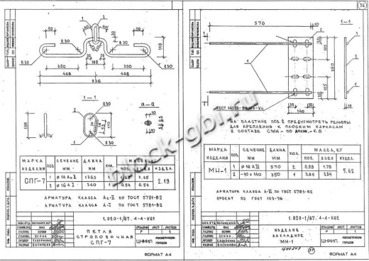 Диафрагма жесткости ДП 30.37