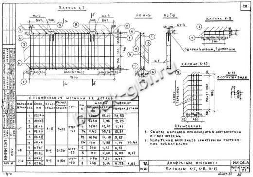 Диафрагма жесткости В-28-38п