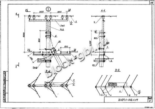 Угловая промежуточная опора УП10-1 Угловая промежуточная опора УП10-1