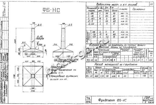 Фундамент Ф6-НС