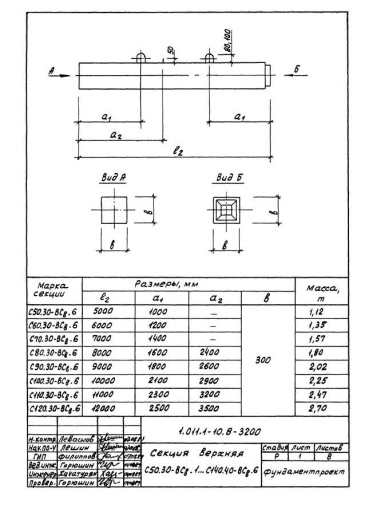 Свая С 60.40-ВСв.6