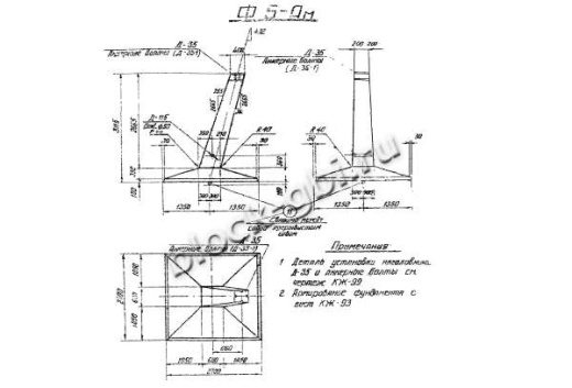 Фундамент Ф5-Ам