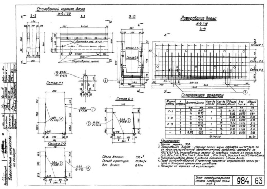 Блок междушпального лотка БМЛ-0.5