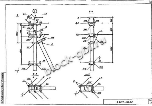Угловая анкерная опора УА3