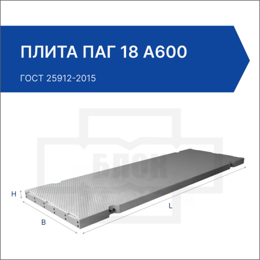 Плита ПАГ 18 А600 Плита ПАГ 18 А600